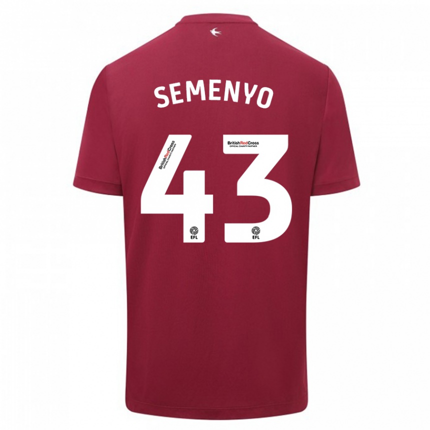 Niño Fútbol Camiseta Jai Semenyo #43 Rojo 2ª Equipación 2023/24