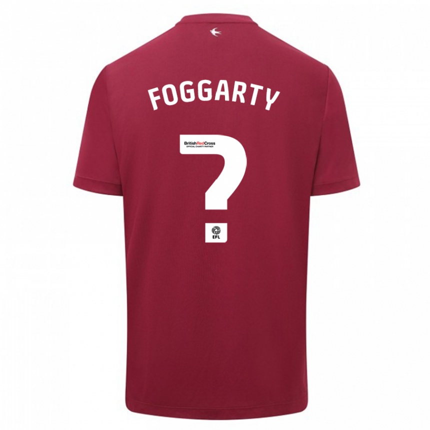 Niño Fútbol Camiseta Corey Foggarty #0 Rojo 2ª Equipación 2023/24