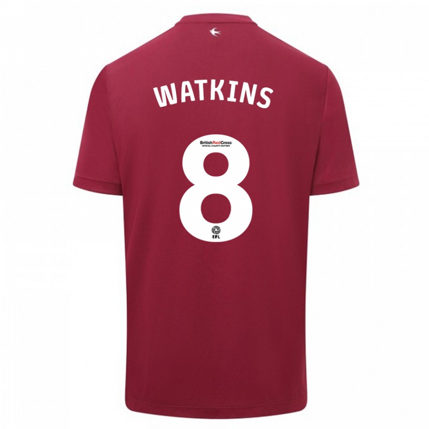 Niño Fútbol Camiseta Seren Watkins #8 Rojo 2ª Equipación 2023/24