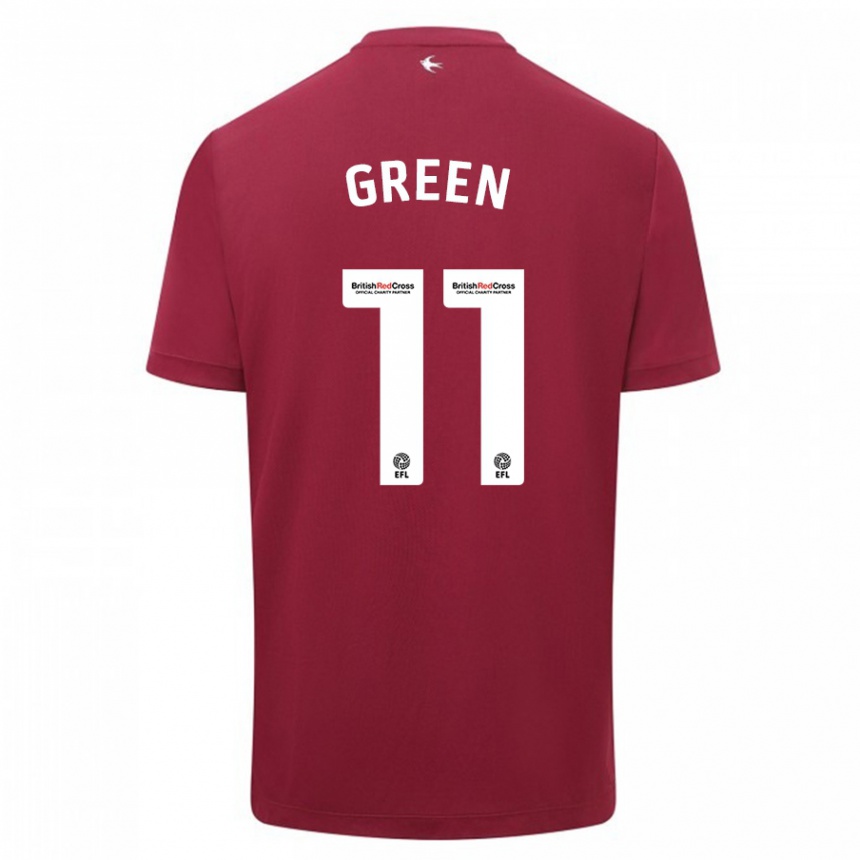 Niño Fútbol Camiseta Danielle Green #11 Rojo 2ª Equipación 2023/24