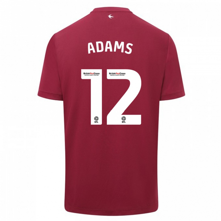 Niño Fútbol Camiseta Kelly Adams #12 Rojo 2ª Equipación 2023/24