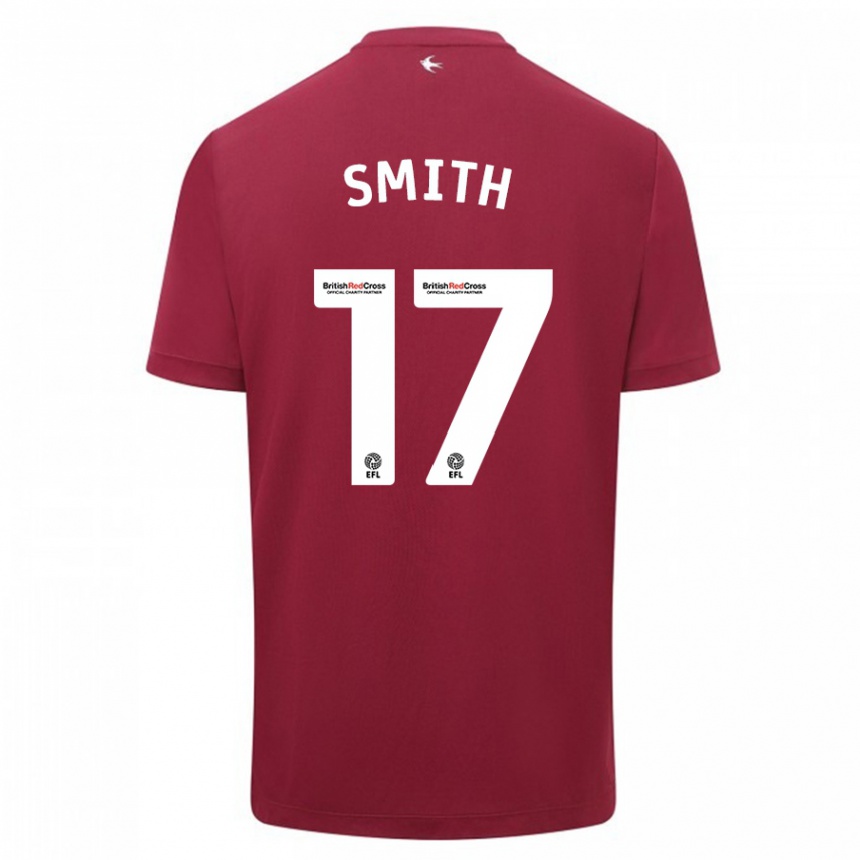 Niño Fútbol Camiseta Hollie Smith #17 Rojo 2ª Equipación 2023/24