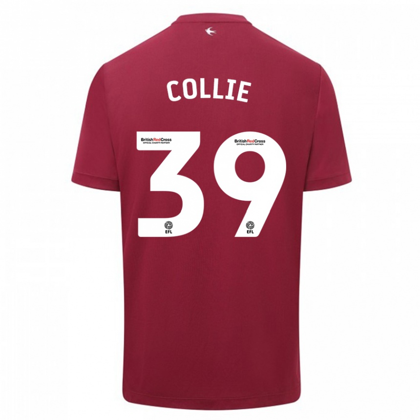 Niño Fútbol Camiseta Eliza Collie #39 Rojo 2ª Equipación 2023/24