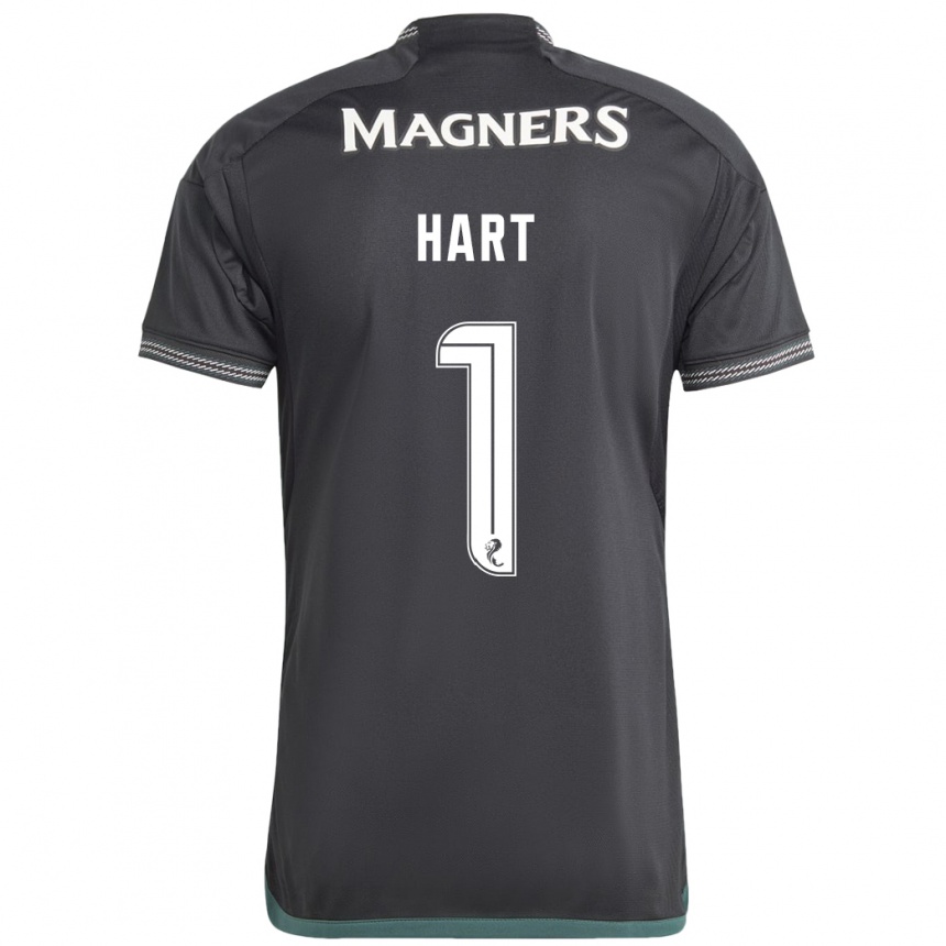 Niño Fútbol Camiseta Joe Hart #1 Negro 2ª Equipación 2023/24