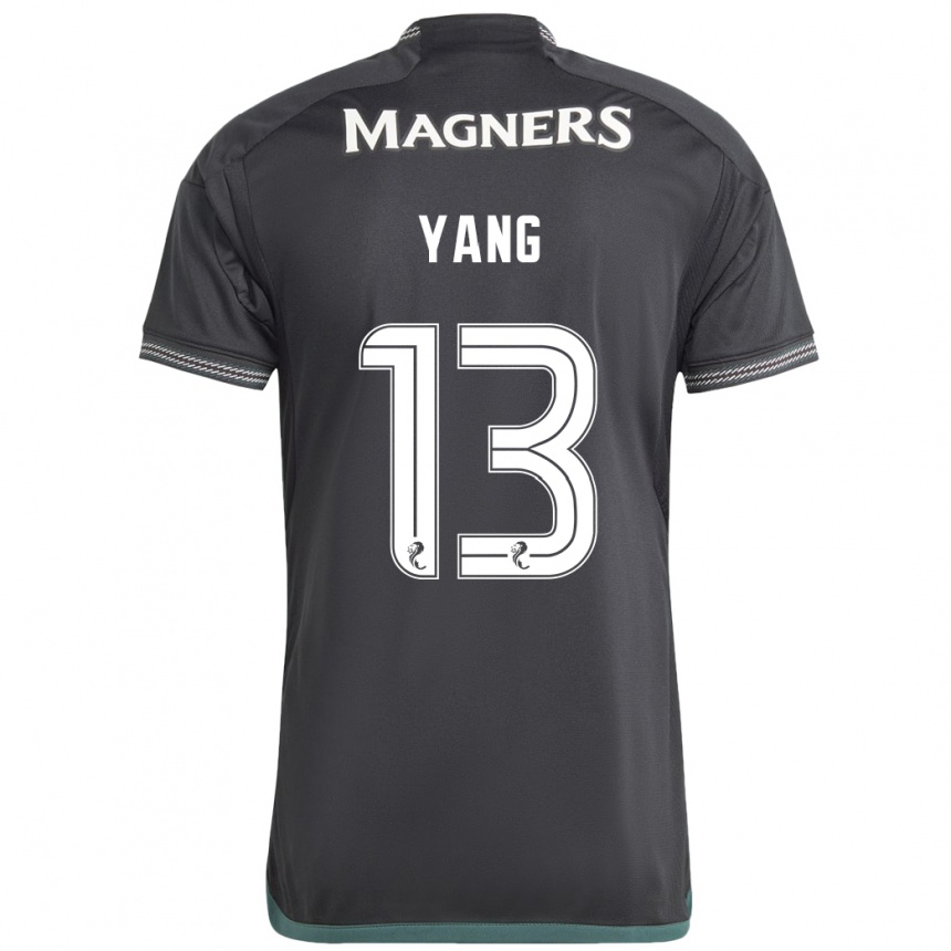 Niño Fútbol Camiseta Hyun-Jun Yang #13 Negro 2ª Equipación 2023/24