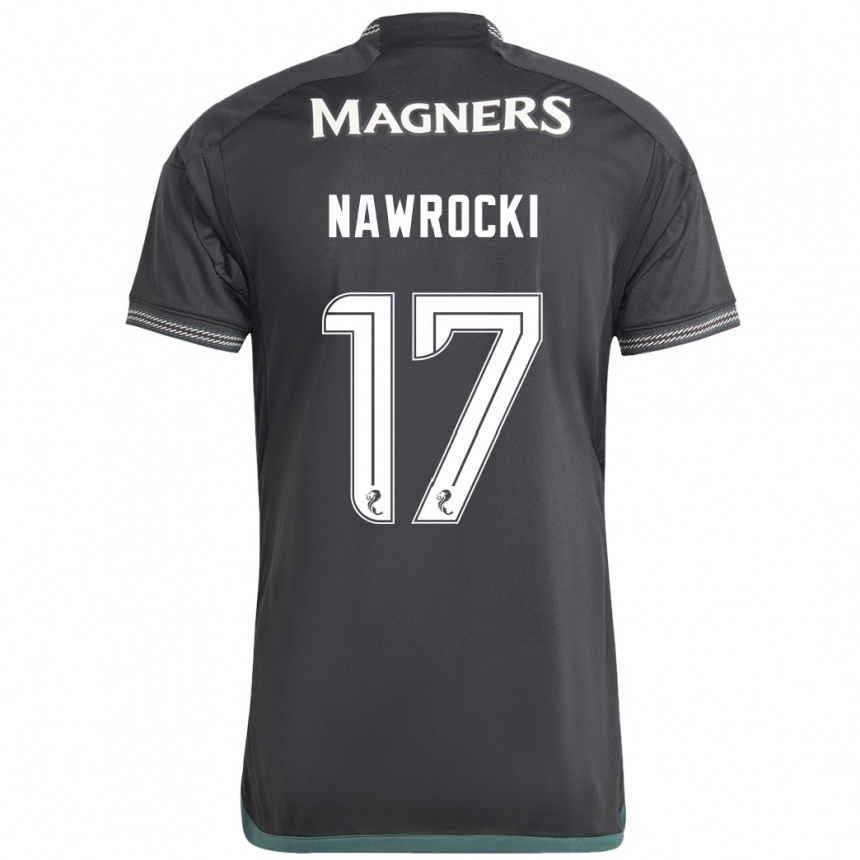 Niño Fútbol Camiseta Maik Nawrocki #17 Negro 2ª Equipación 2023/24