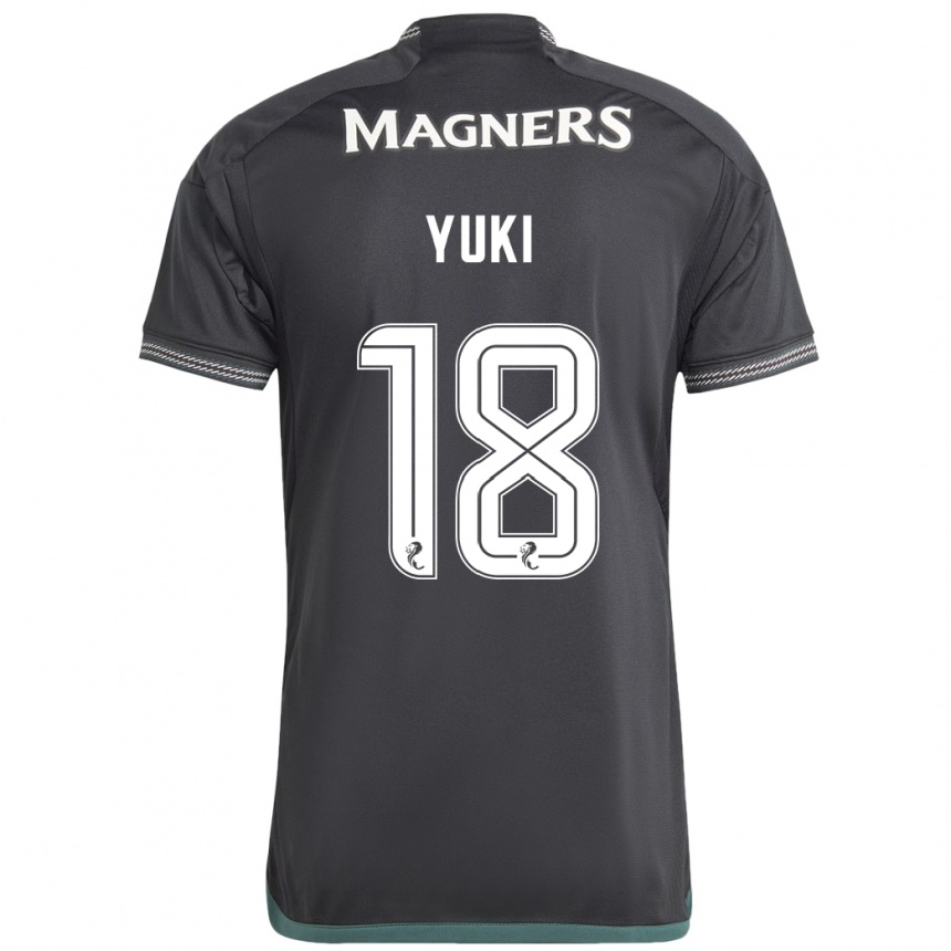 Niño Fútbol Camiseta Yuki Kobayashi #18 Negro 2ª Equipación 2023/24