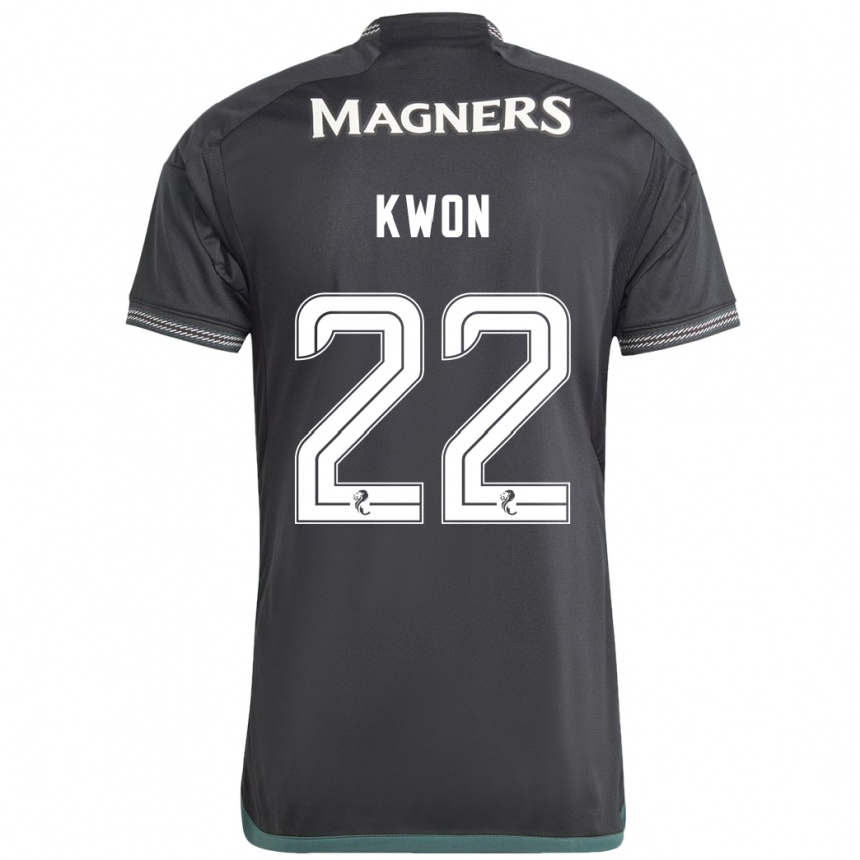 Niño Fútbol Camiseta Hyeok-Kyu Kwon #22 Negro 2ª Equipación 2023/24