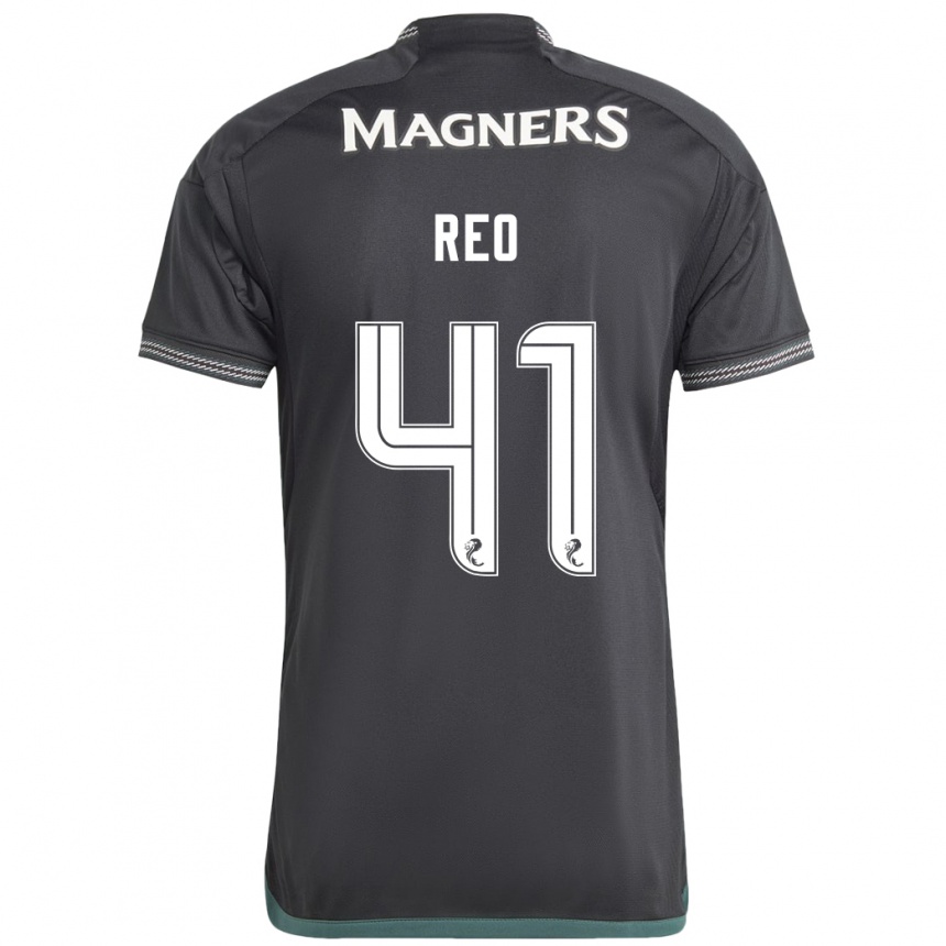 Niño Fútbol Camiseta Reo Hatate #41 Negro 2ª Equipación 2023/24