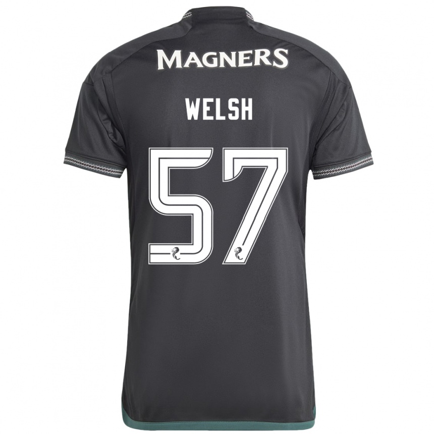 Niño Fútbol Camiseta Stephen Welsh #57 Negro 2ª Equipación 2023/24