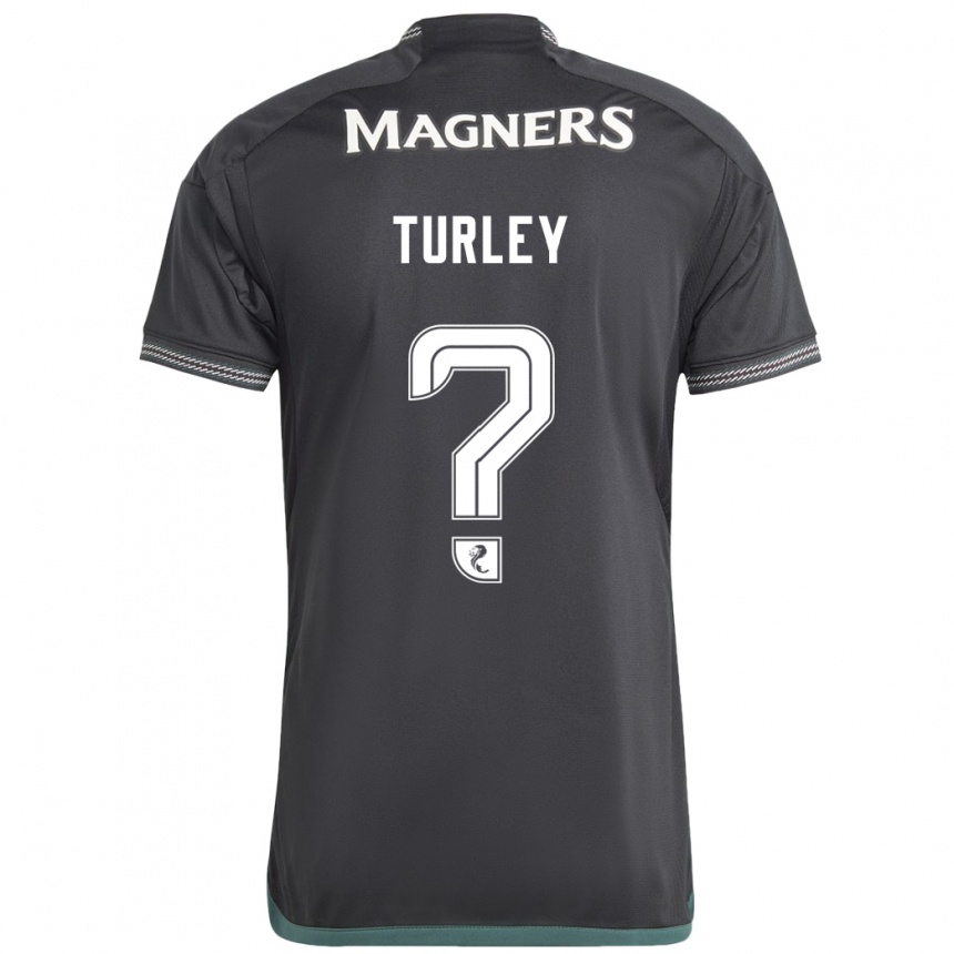 Niño Fútbol Camiseta Francis Turley #0 Negro 2ª Equipación 2023/24