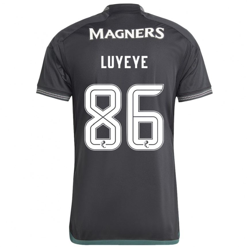 Niño Fútbol Camiseta Benny-Jackson Luyeye #86 Negro 2ª Equipación 2023/24