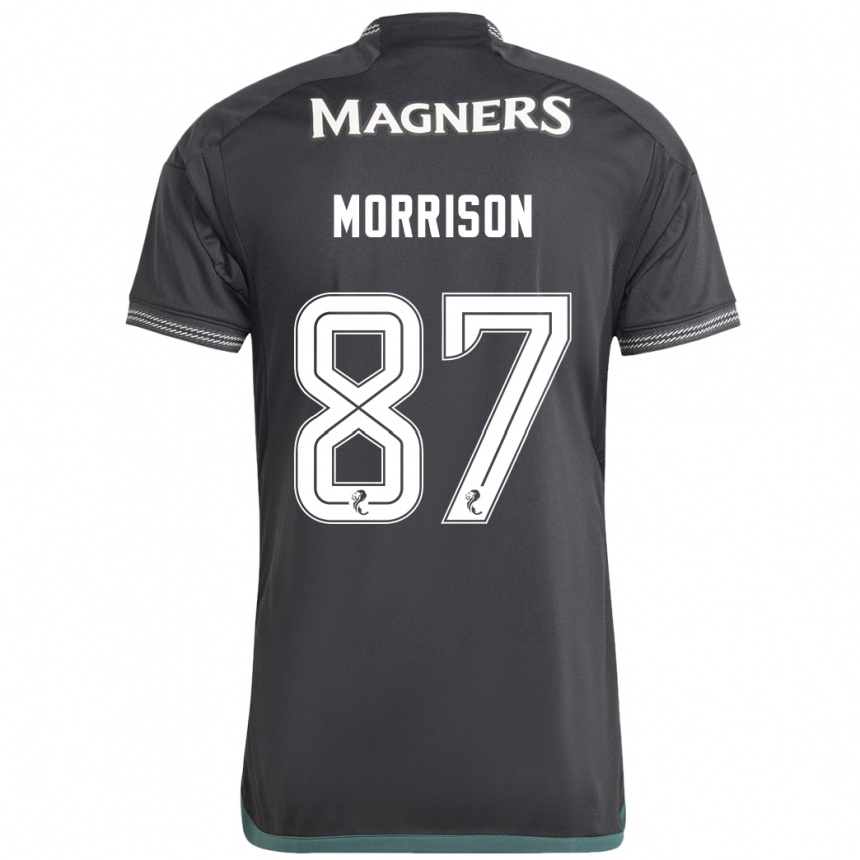 Niño Fútbol Camiseta Joe Morrison #87 Negro 2ª Equipación 2023/24