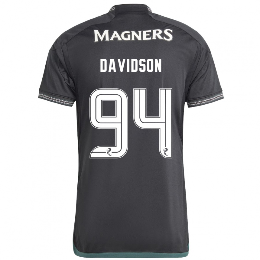 Niño Fútbol Camiseta Bruno Davidson #94 Negro 2ª Equipación 2023/24