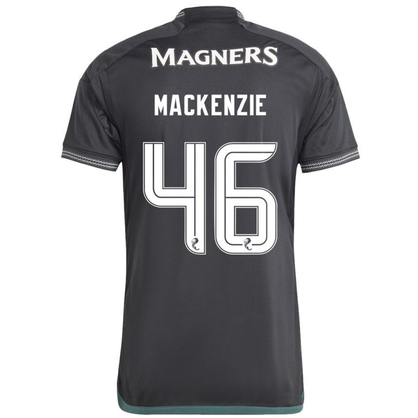 Niño Fútbol Camiseta Magnus Mackenzie #46 Negro 2ª Equipación 2023/24