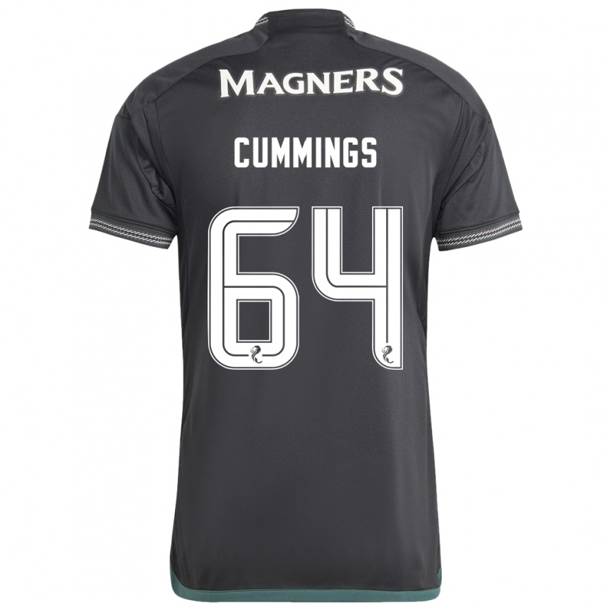 Niño Fútbol Camiseta Daniel Cummings #64 Negro 2ª Equipación 2023/24