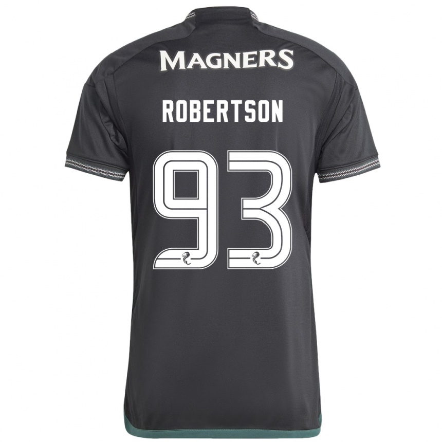 Niño Fútbol Camiseta Mitchell Robertson #93 Negro 2ª Equipación 2023/24