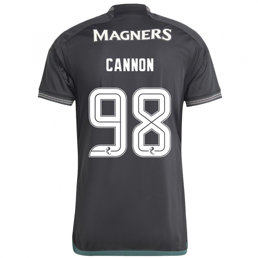 Niño Fútbol Camiseta Aidan Cannon #98 Negro 2ª Equipación 2023/24