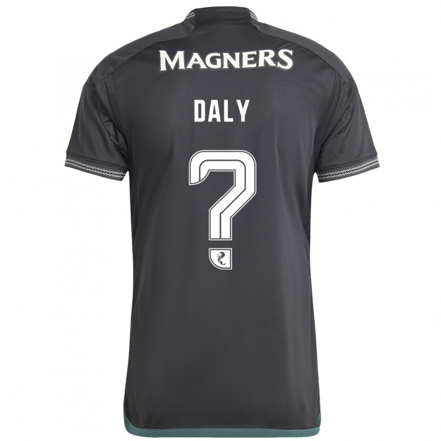 Niño Fútbol Camiseta Conor Daly #0 Negro 2ª Equipación 2023/24