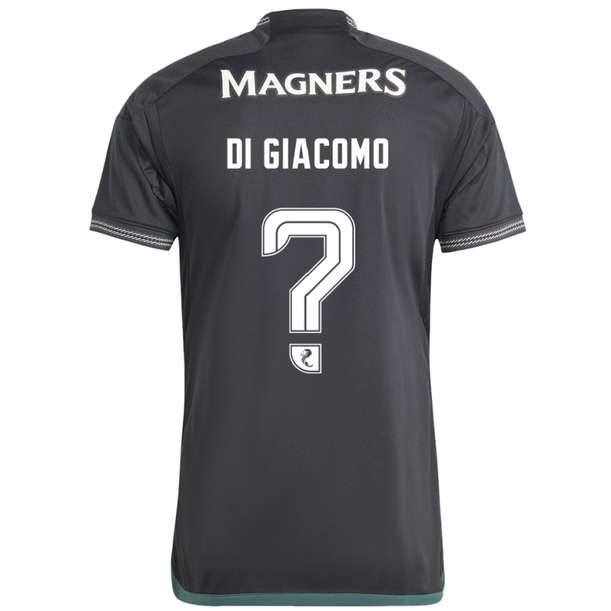 Niño Fútbol Camiseta Rocco Di Giacomo #0 Negro 2ª Equipación 2023/24