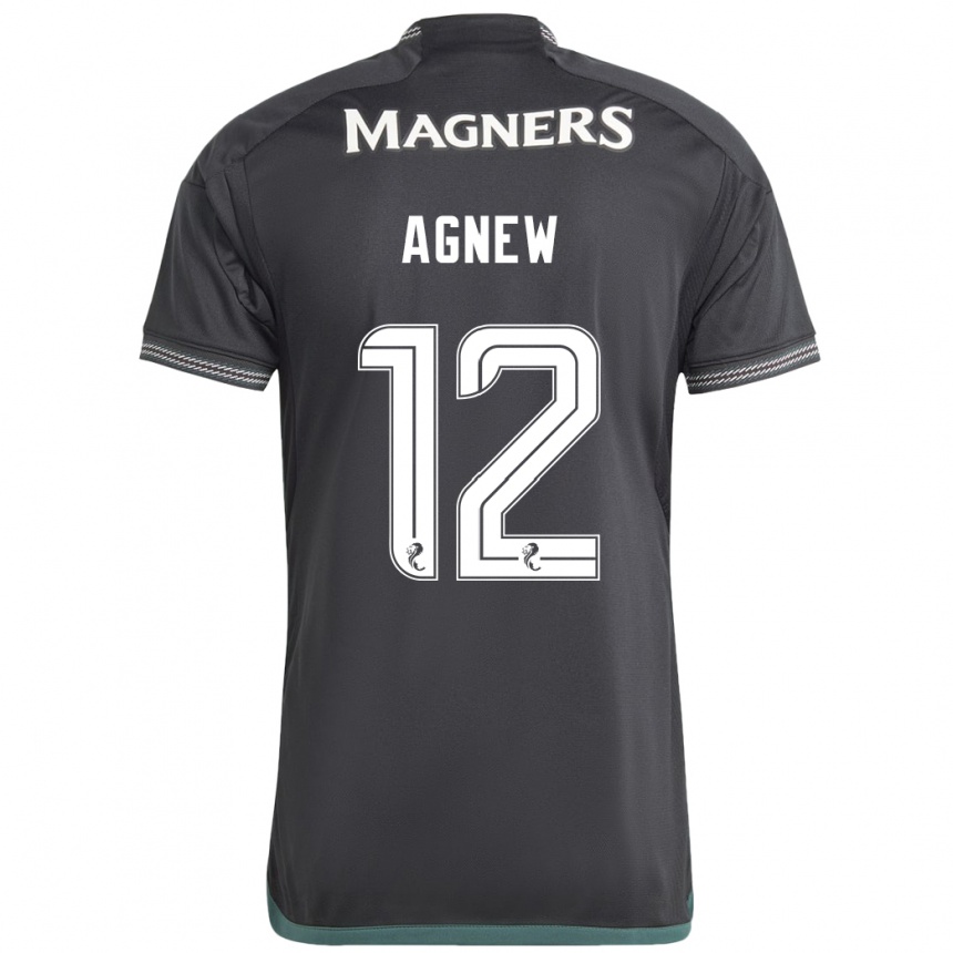 Niño Fútbol Camiseta Murphy Agnew #12 Negro 2ª Equipación 2023/24