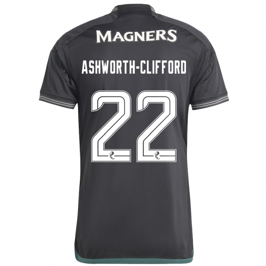 Niño Fútbol Camiseta Lucy Ashworth-Clifford #22 Negro 2ª Equipación 2023/24