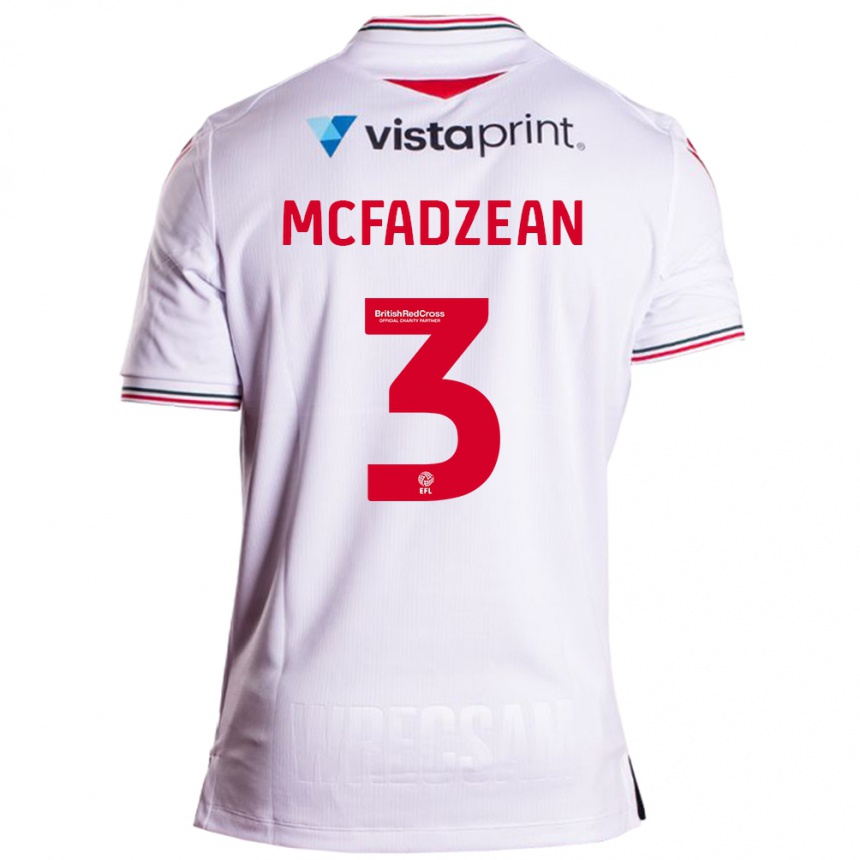 Niño Fútbol Camiseta Callum Mcfadzean #3 Blanco 2ª Equipación 2023/24