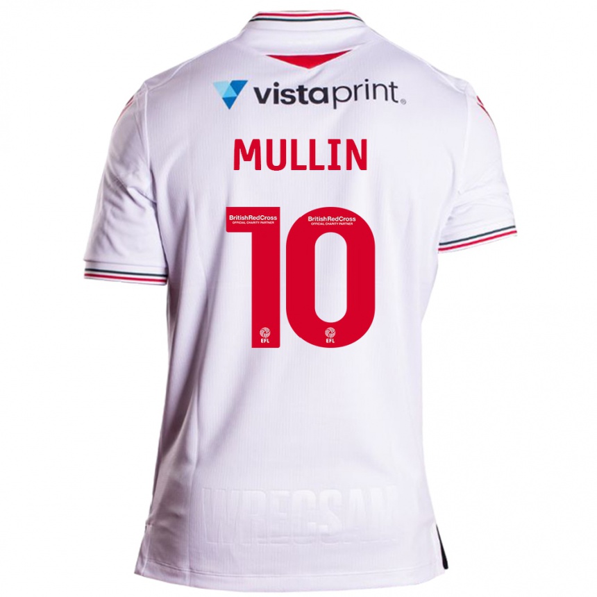 Niño Fútbol Camiseta Paul Mullin #10 Blanco 2ª Equipación 2023/24