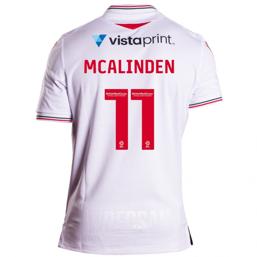 Niño Fútbol Camiseta Liam Mcalinden #11 Blanco 2ª Equipación 2023/24