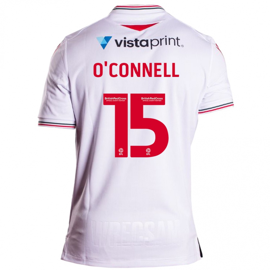 Niño Fútbol Camiseta Eoghan O'connell #15 Blanco 2ª Equipación 2023/24