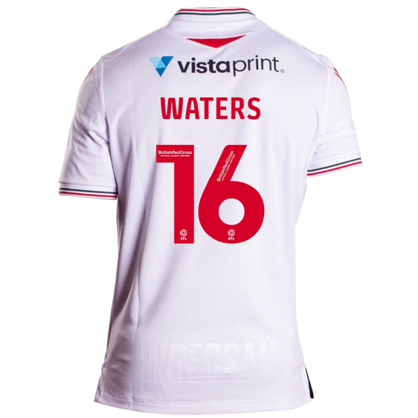 Niño Fútbol Camiseta Billy Waters #16 Blanco 2ª Equipación 2023/24