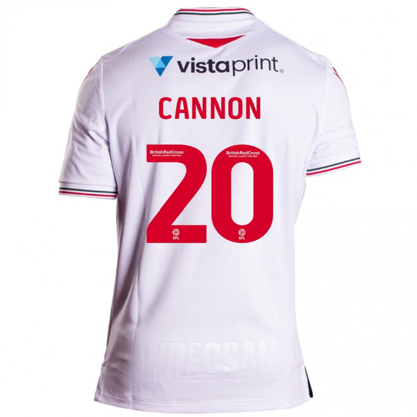 Niño Fútbol Camiseta Andy Cannon #20 Blanco 2ª Equipación 2023/24