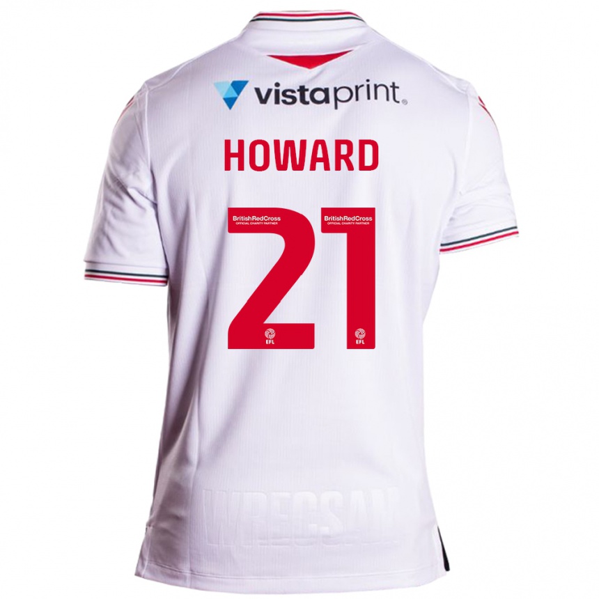 Niño Fútbol Camiseta Mark Howard #21 Blanco 2ª Equipación 2023/24