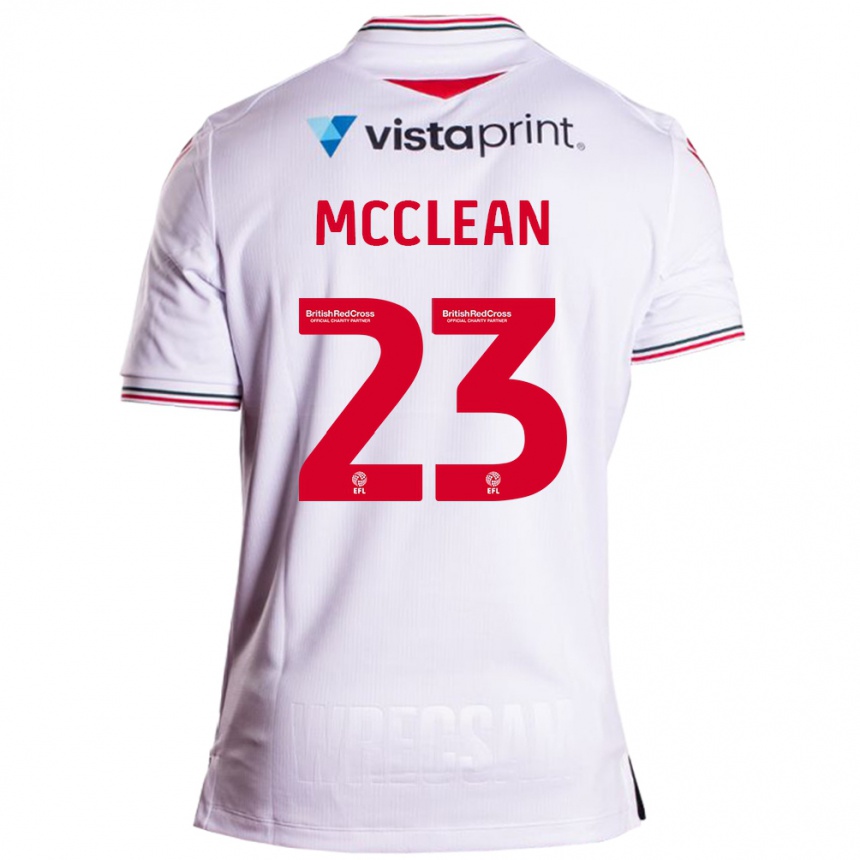 Niño Fútbol Camiseta James Mcclean #23 Blanco 2ª Equipación 2023/24