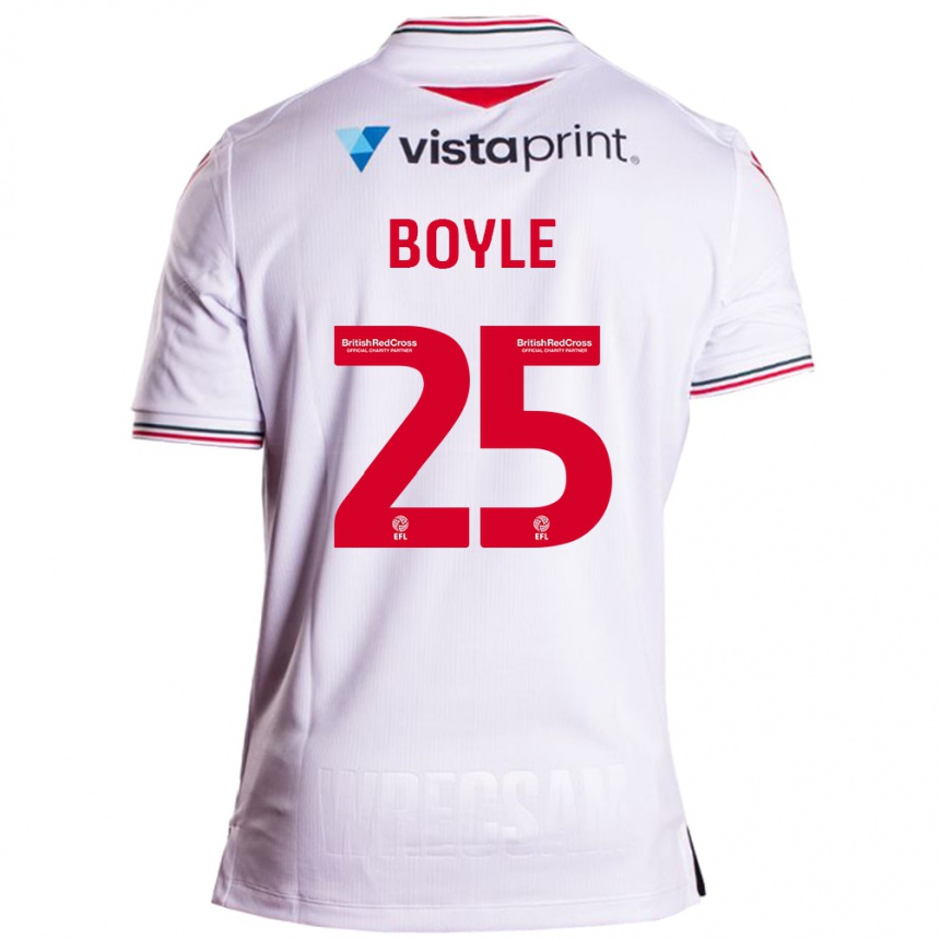 Niño Fútbol Camiseta Will Boyle #25 Blanco 2ª Equipación 2023/24