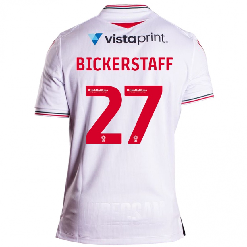 Niño Fútbol Camiseta Jake Bickerstaff #27 Blanco 2ª Equipación 2023/24