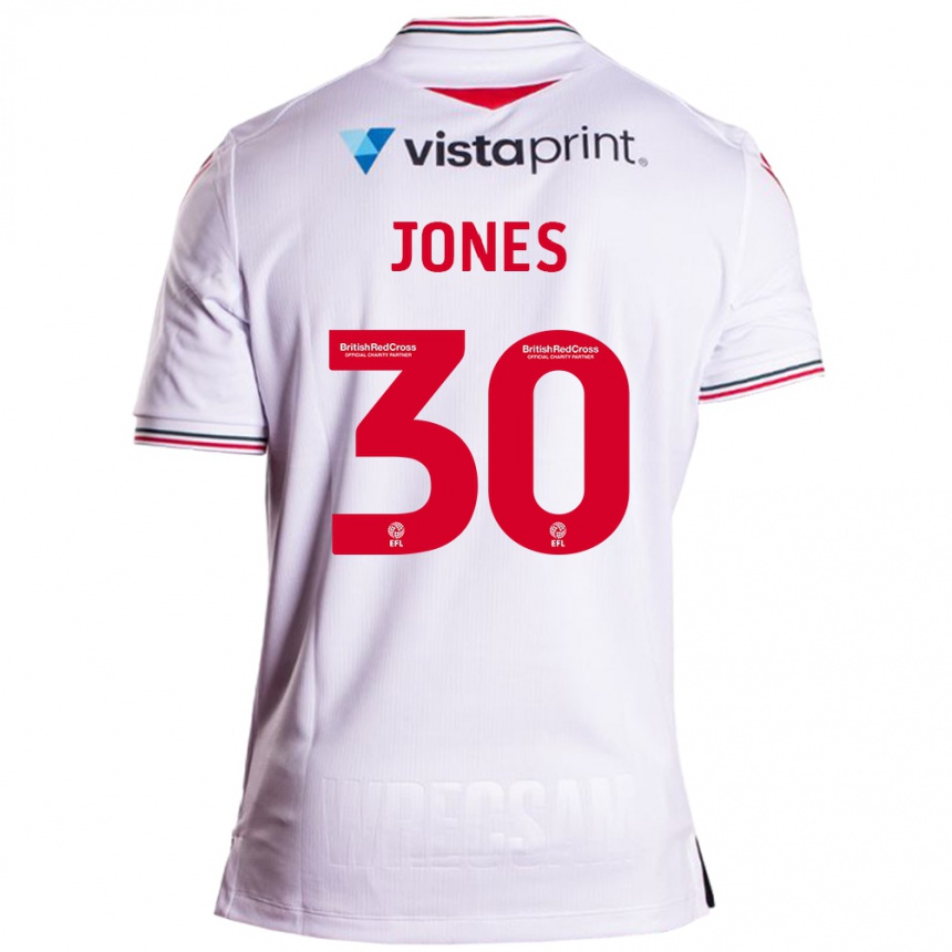 Niño Fútbol Camiseta James Jones #30 Blanco 2ª Equipación 2023/24