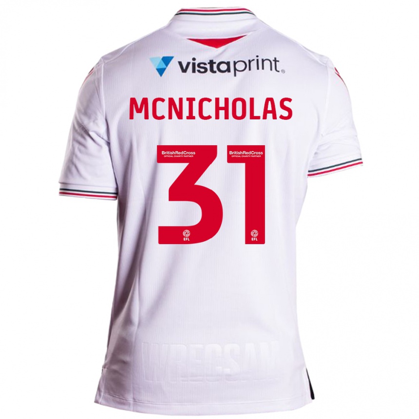 Niño Fútbol Camiseta Luke Mcnicholas #31 Blanco 2ª Equipación 2023/24