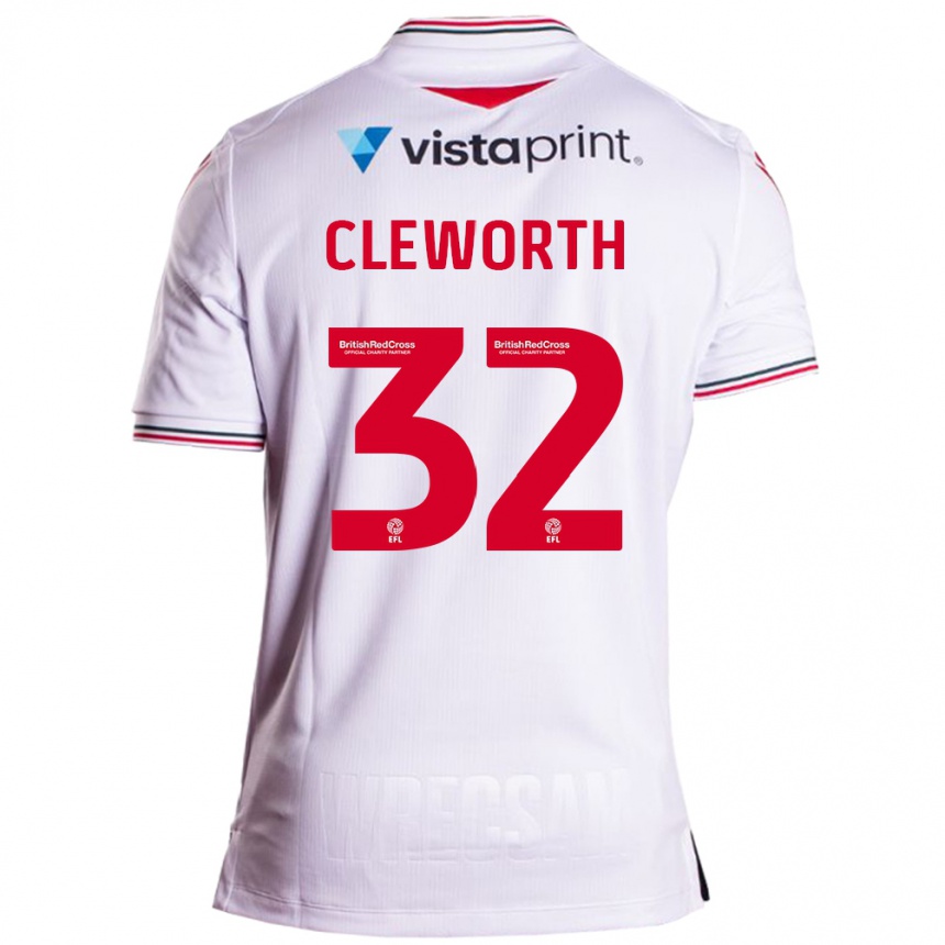 Niño Fútbol Camiseta Max Cleworth #32 Blanco 2ª Equipación 2023/24