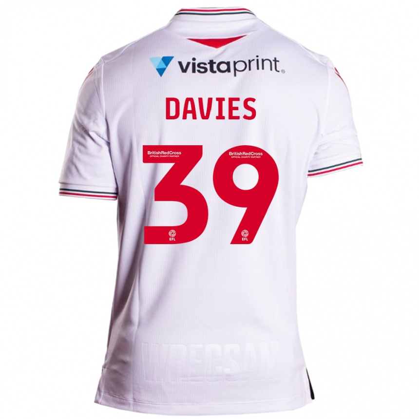 Niño Fútbol Camiseta Daniel Davies #39 Blanco 2ª Equipación 2023/24