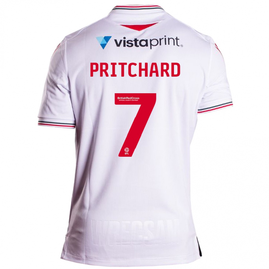 Niño Fútbol Camiseta Rebecca Pritchard #7 Blanco 2ª Equipación 2023/24