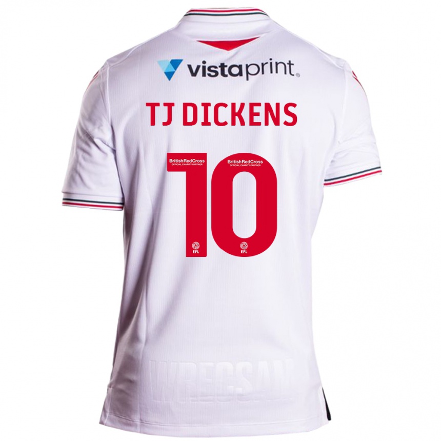 Niño Fútbol Camiseta Tonicha Tj Dickens #10 Blanco 2ª Equipación 2023/24