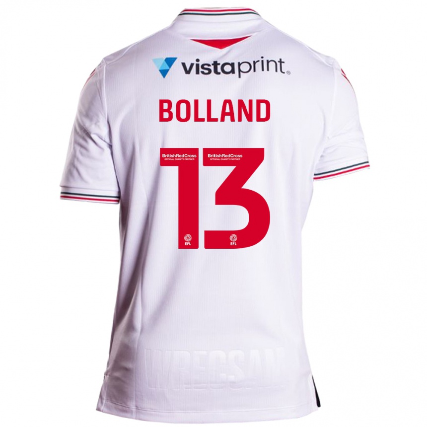 Niño Fútbol Camiseta Charlotte Bolland #13 Blanco 2ª Equipación 2023/24