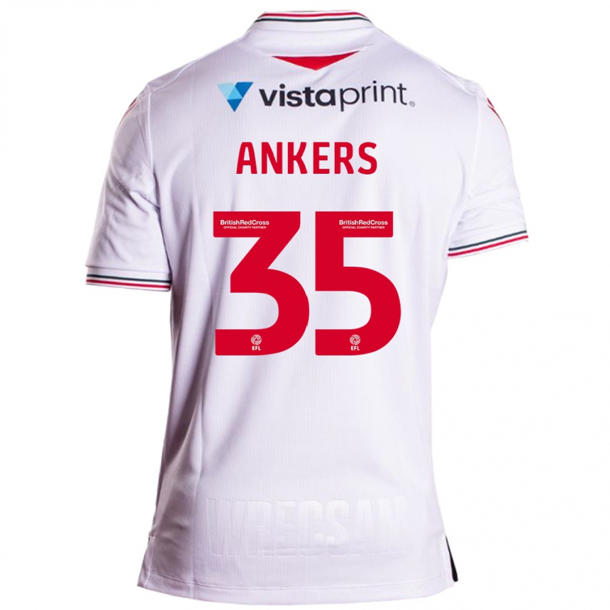 Niño Fútbol Camiseta Chloe Ankers #35 Blanco 2ª Equipación 2023/24