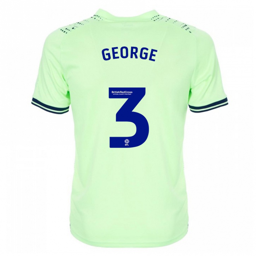 Niño Fútbol Camiseta Hannah George #3 Armada 2ª Equipación 2023/24