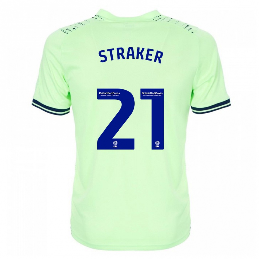 Niño Fútbol Camiseta Jannelle Straker #21 Armada 2ª Equipación 2023/24