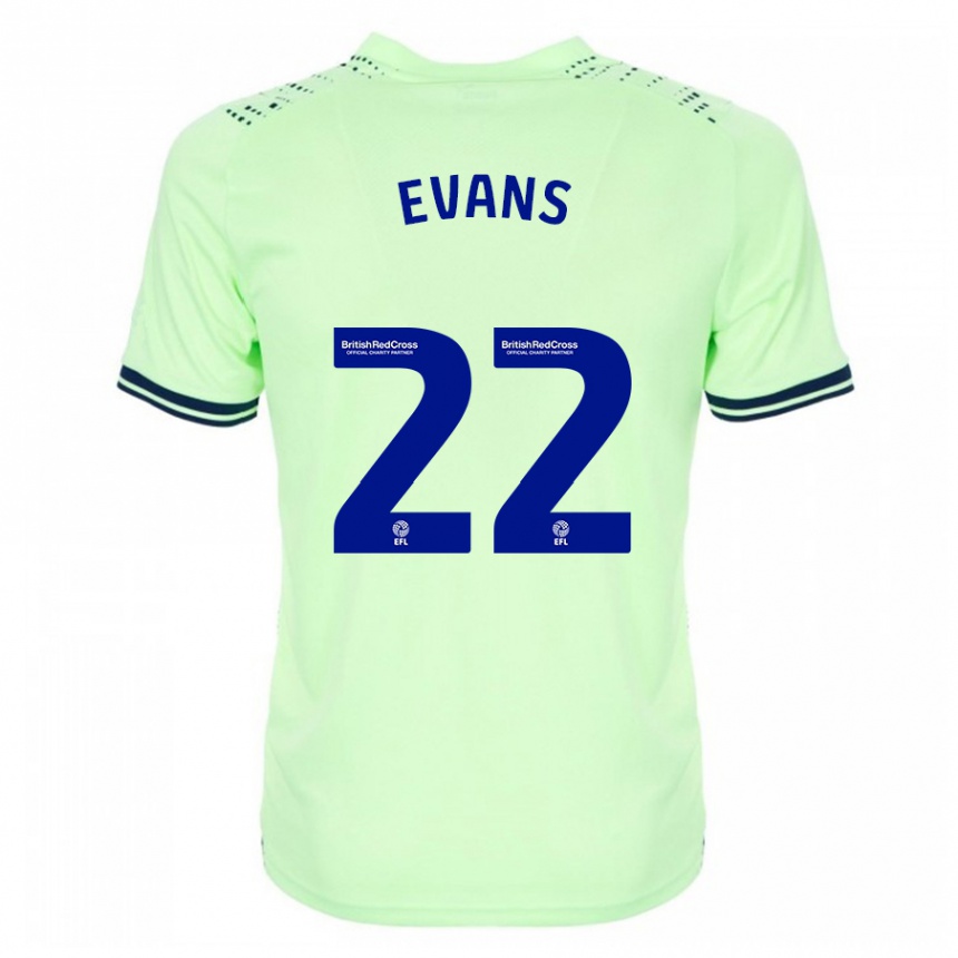 Niño Fútbol Camiseta Kate Evans #22 Armada 2ª Equipación 2023/24