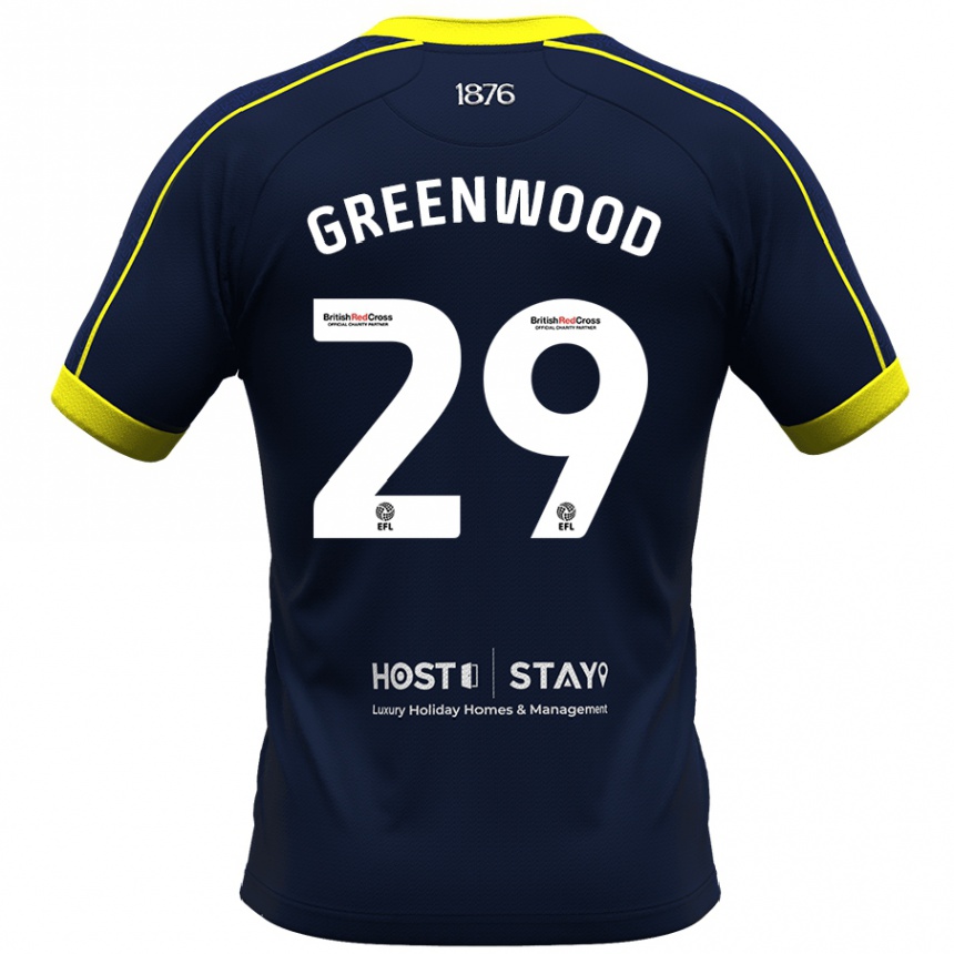 Niño Fútbol Camiseta Sam Greenwood #29 Armada 2ª Equipación 2023/24