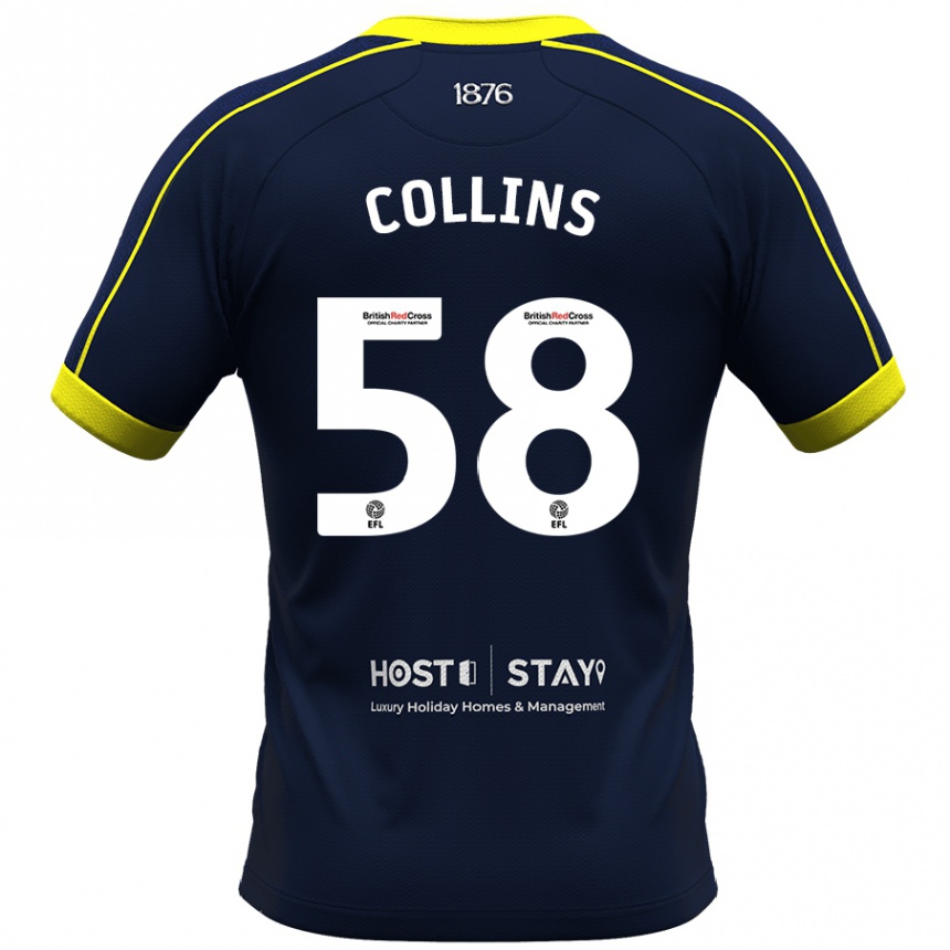 Niño Fútbol Camiseta Sam Collins #58 Armada 2ª Equipación 2023/24