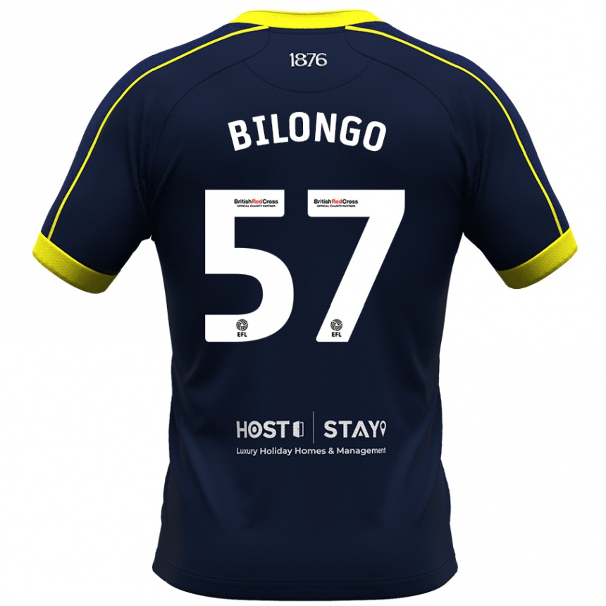 Niño Fútbol Camiseta Bryant Bilongo #57 Armada 2ª Equipación 2023/24